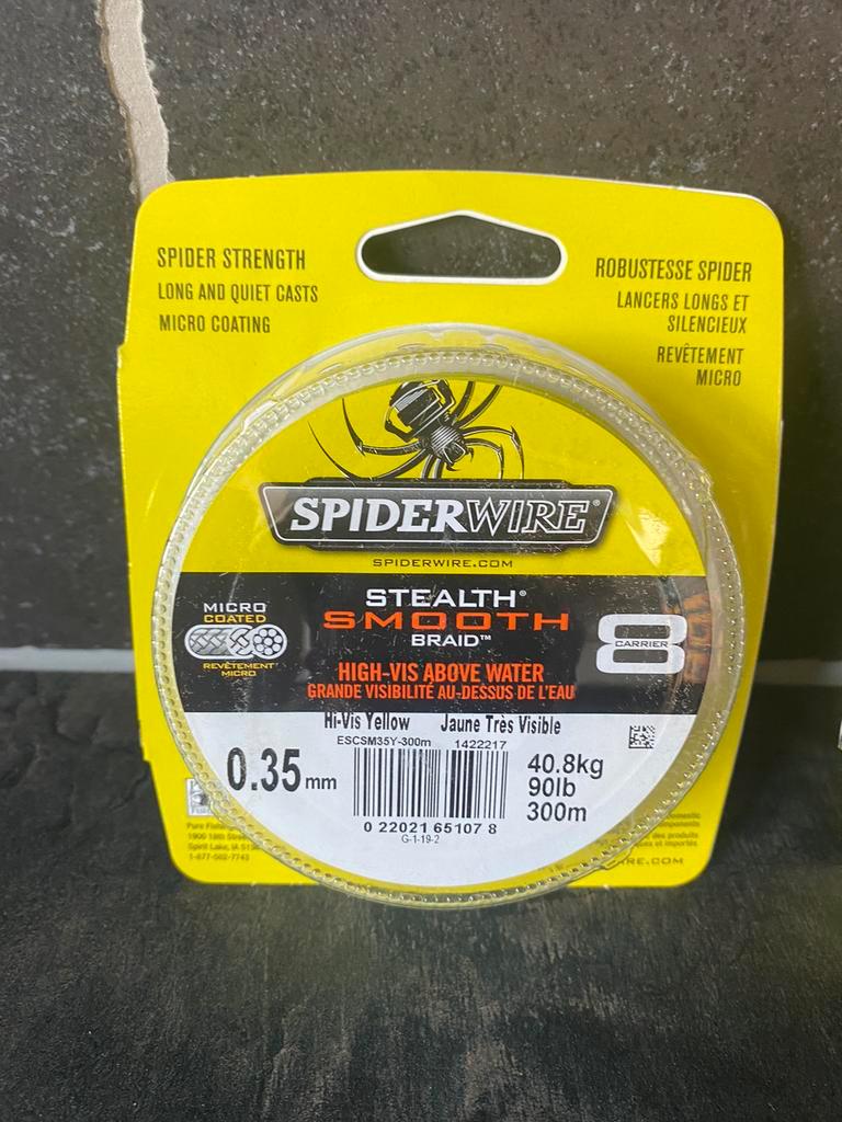 Spiderwire Stealth Smooth 8 Carrier Braid Yellow 300m 90lb 0.35mm