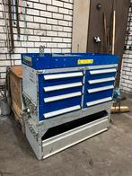 Bedrijfswageninrichting bott met lades en bankschroef, Ophalen