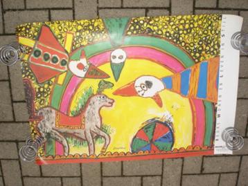 Vintage Corneille poster zonder lijst beschikbaar voor biedingen