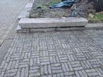 3x Massieve Granieten Bandstenen / Randstenen - Natuursteen, Tuin en Terras, Bielzen en Borders, Gebruikt, 100 tot 200 cm, 25 cm of meer