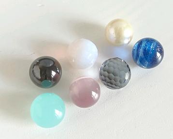 Set van 7 Melano cateye balletjes 10mm beschikbaar voor biedingen