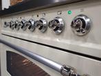 🔥Luxe Boretti Fornuis 90cm crème + rvs frytop 1 oven, 60 cm of meer, Ophalen of Verzenden, Zo goed als nieuw, Energieklasse A of zuiniger