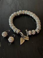 Otazu Armband & Oorbellen Set, Overige materialen, Zo goed als nieuw, Zilver, Ophalen