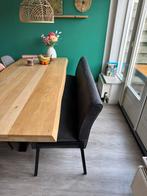 Eettafelbank 180cm Bull leer antraciet, Ophalen