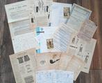 Leuke set vintage Franstalige papieren ephemera journal, Hobby en Vrije tijd, Scrapbooking, Gebruikt, Ophalen of Verzenden