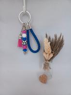 Beadable tassenhanger/sleutelhanger hardroze-wit-blauw, Ophalen of Verzenden, Nieuw