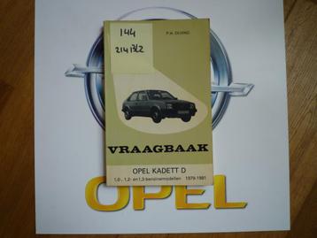 Opel Kadett-D Vraagbaak Olving nr 144 beschikbaar voor biedingen