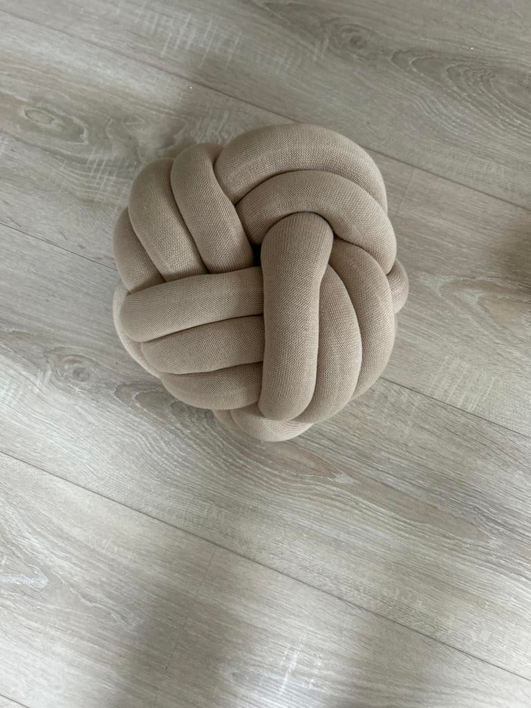 Westwing Knoopkussen Beige - Decoratief, Ophalen, Zo goed als nieuw, Beige, Rond