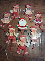 nostalgische 7 houten kerstbeertjes & 1 kerstman trekpopjes, Ophalen of Verzenden, Zo goed als nieuw