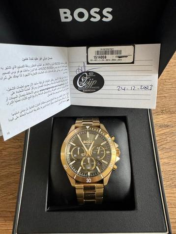 Hugo Boss herenhorloge HB1514059 – goudkleurig staal, OVP beschikbaar voor biedingen