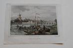 AMSTERDAM YACHTCLUB SARPHATISTRAAT AMSTEL GRAVURE 1858 G22, Antiek en Kunst, Verzenden