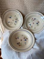 Luneville Odile 3 antieke diepe borden, Antiek en Kunst, Antiek | Servies los, Ophalen of Verzenden