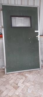 stalen deur, 100 tot 120 cm, Garagedeur, Ophalen of Verzenden, Zo goed als nieuw