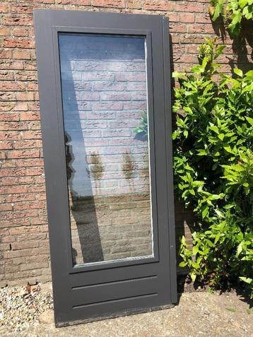 |Hardhouten buitendeur| dubbelglas|201,5 x 83| beschikbaar voor biedingen