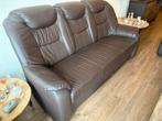 Bankstel 3 zits 2 zits en stoel, Huis en Inrichting, Banken | Bankstellen, Ophalen, 150 tot 200 cm, Leer, Zo goed als nieuw