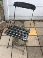 Brocante antieke bistro stoeltjes 4 stuks., Tuin en Terras, Ophalen, Gebruikt, Hout
