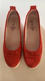 Rode Suède Ballerina's ACO - Maat 37, Kleding | Dames, Schoenen, Ophalen, Ballerina's, Zo goed als nieuw, ACO
