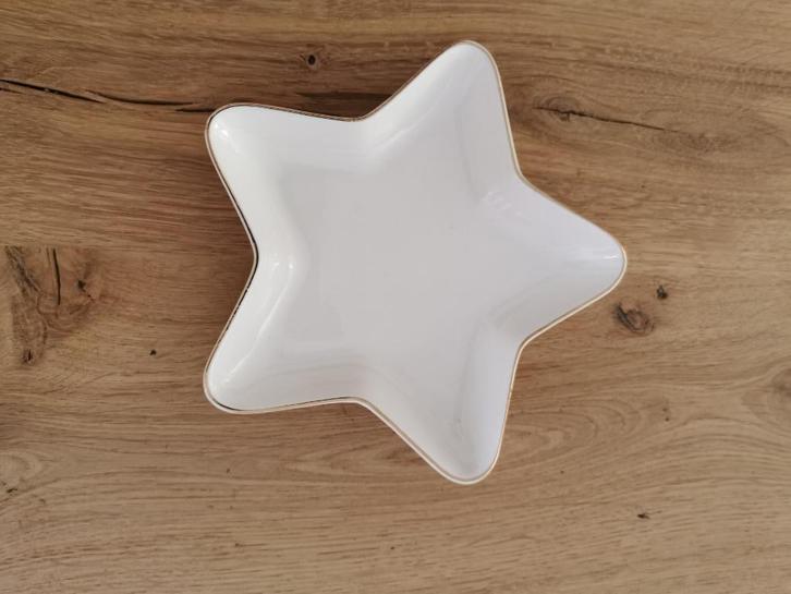 Wit porseleinen ster schaaltje, Diversen, Kerst, Zo goed als nieuw, Ophalen of Verzenden