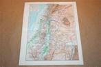 Originele oude kaart Palestina - circa 1930 !!, Boeken, Atlassen en Landkaarten, Gelezen, Ophalen of Verzenden