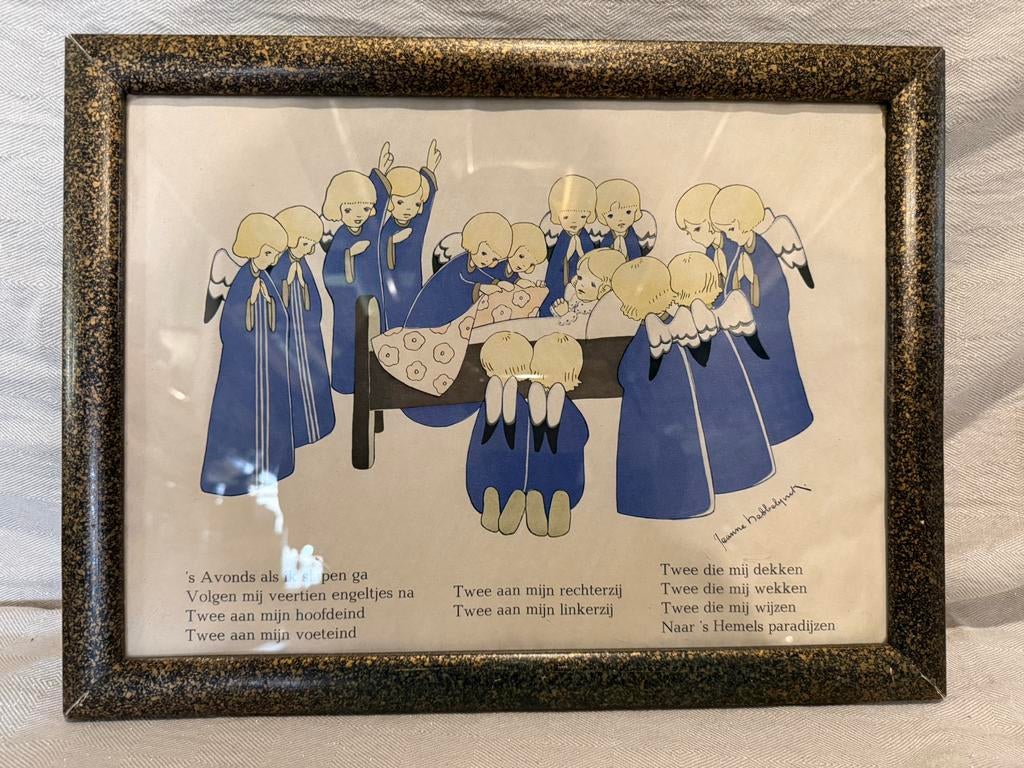 Afbeelding van Jeanne Hebbelynck jaren 40/50, Antiek en Kunst, Kunst | Schilderijen | Klassiek, Ophalen of Verzenden