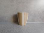 Mok zonder oor 8x7 cm. Bruin Streep Kitchen Trend, Huis en Inrichting, Ophalen, Zo goed als nieuw, Overige stijlen, Kop(pen) en/of Schotel(s)