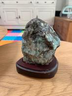 Ruwe Smaragd met houder, Verzamelen, Mineralen en Fossielen, Ophalen, Mineraal