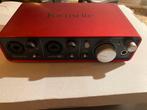 Focusrite Scarlett 2i2, Computers en Software, Geluidskaarten, Ophalen of Verzenden, Gebruikt, Extern, Focosrite scarlett
