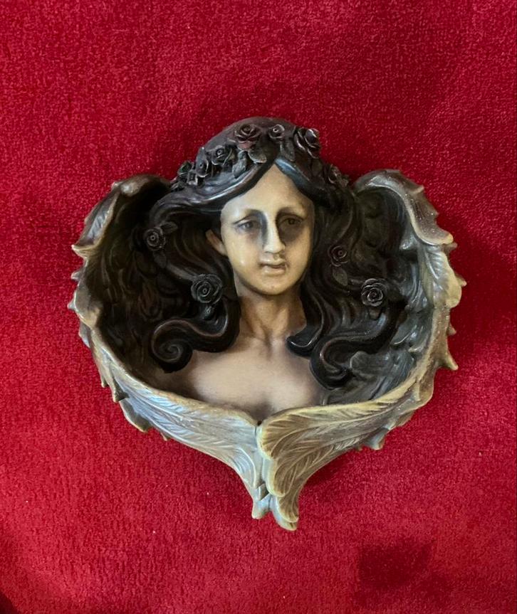 Prachtige grote vintage engel ❤️ muurbeeld kerstengel, Diversen, Kerst, Zo goed als nieuw, Ophalen of Verzenden