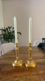 Mooie gouden antieke kandelaars, Antiek en Kunst, Antiek | Kandelaars, Ophalen, Koper of Brons