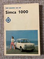 Simca 1000, Ophalen of Verzenden