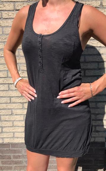 Stoer antraciet hemd-jurkje van H&M (36) beschikbaar voor biedingen