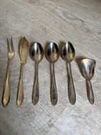 Vintage verzilverde Bestek Set - Keltum - posthoorn, Antiek en Kunst, Antiek | Bestek, Ophalen of Verzenden