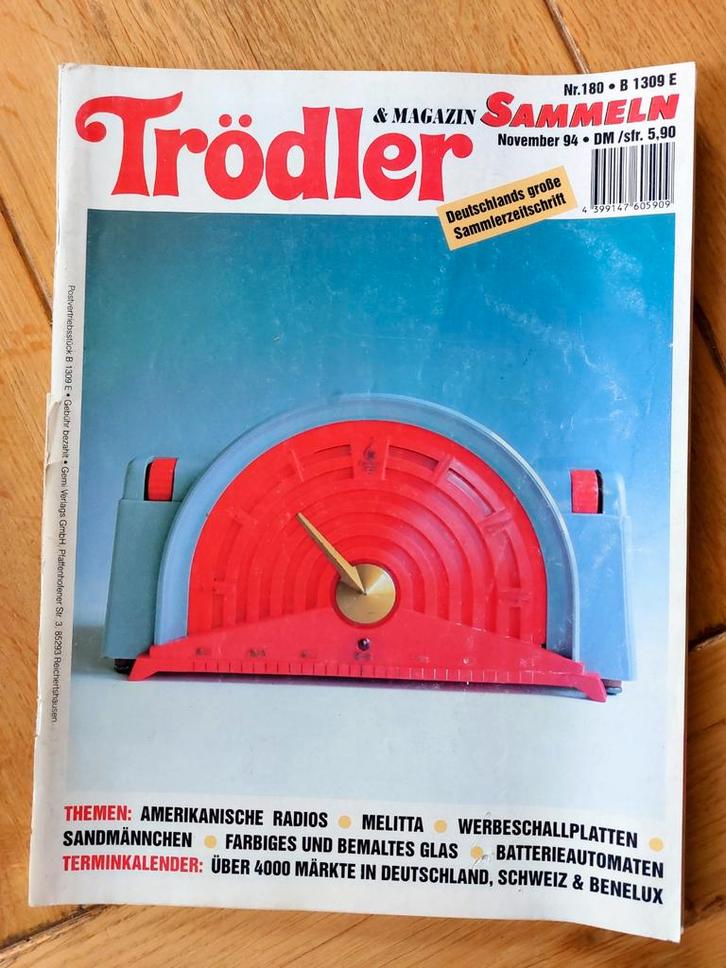 Tijdschrift Trodler Nov 1994 - Bakeliet Radio's, Boeken, Tijdschriften en Kranten, Gelezen, Muziek, Film of Tv, Ophalen of Verzenden