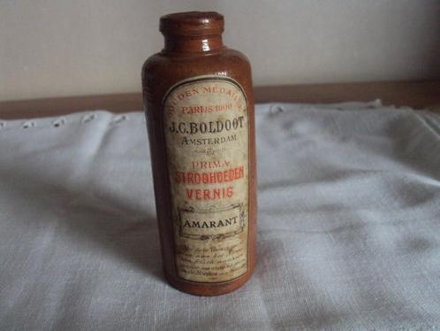 J.C.Boldoot Strooihoedenvernis Amarant, Antiek en Kunst, Curiosa en Brocante, Verzenden