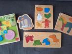 Houten Puzzels - 5 stuks - 1-4 jaar, Ophalen, Gebruikt, Van hout, Minder dan 10 stukjes