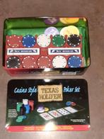 Texas hold em set in blik nieuw, Hobby en Vrije tijd, Gezelschapsspellen | Kaartspellen, Ophalen of Verzenden, Nieuw