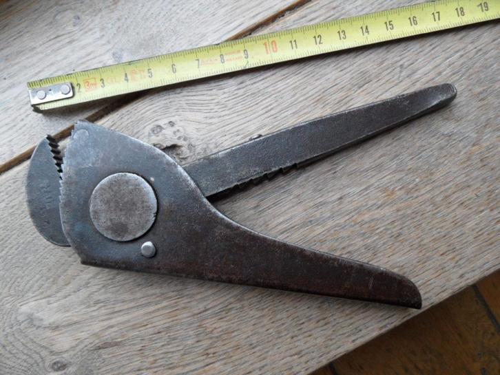 Antieke verstelbare tang met veer Ideal RGM 309658, Antiek en Kunst, Antiek | Gereedschap en Instrumenten, Ophalen of Verzenden
