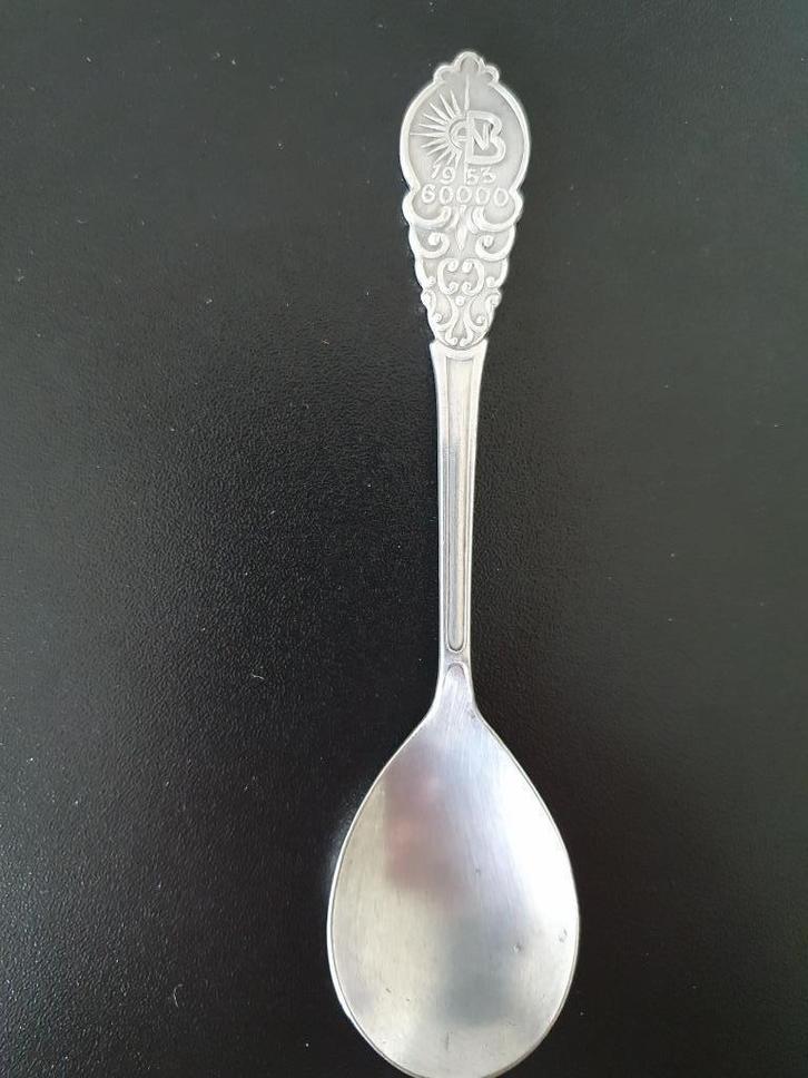 lepeltje Algemene Nederlandse Bouwbedrijfsbonder-ANB -1953, Antiek en Kunst, Antiek | Bestek, Ophalen of Verzenden