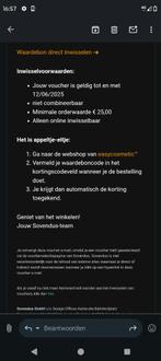 Waardebon EasyCosmetics €5 tot 12-06-25, Eén persoon, Cadeaubon, Overige typen