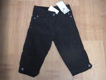 PERSIVAL NIEUW kort zwarte ribbroek / broek ribstof maat 122 beschikbaar voor biedingen