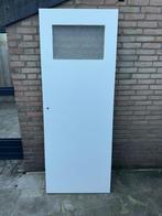 Binnendeur met raam, Doe-het-zelf en Verbouw, Ophalen, Gebruikt, Minder dan 80 cm, Binnendeur