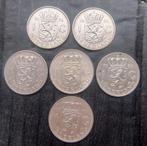 6x gulden Juliana zilver, Postzegels en Munten, Munten | Nederland, Ophalen of Verzenden, Koningin Juliana, 1 gulden, Zilver