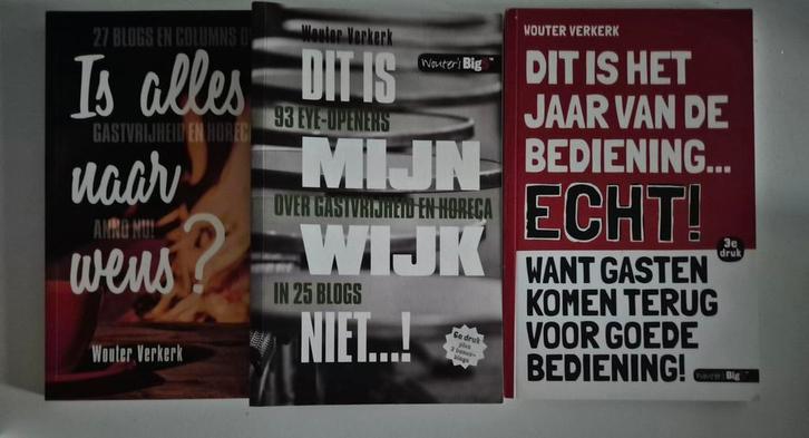 Wouter Verkerk boeken - Horeca en Gastvrijheid, Boeken, Advies, Hulp en Training, Zo goed als nieuw, Ophalen of Verzenden