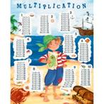 Rekenen Multiplication pirate poster bij Stichting Superwens, Verzamelen, Posters, Nieuw, Ophalen of Verzenden, A1 t/m A3, Rechthoekig Staand