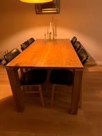Leolux eettafel, Huis en Inrichting, Ophalen, Zo goed als nieuw, 4 tot 6 stoelen