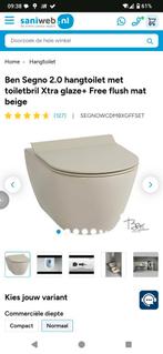 WC ongebruikt Segno 2.0 hangtoilet met toiletbril Xtra glaze, Ophalen, Nieuw, Toilet