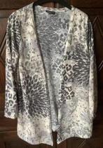 Grijs vest, damesvest; Janina; 40; print verschillend grijs, Ophalen of Verzenden, Zo goed als nieuw, Maat 38/40 (M), Grijs