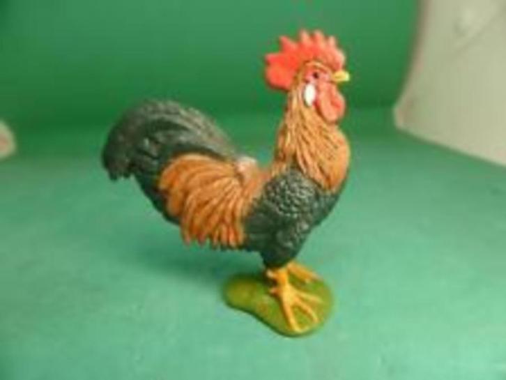 Schleich 13825 bonte haan, dierfiguur, Verzamelen, Dierenverzamelingen, Zo goed als nieuw, Beeldje of Figuurtje, Boerderijdier