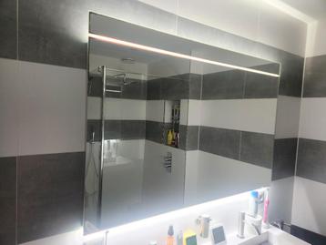 Spiegel 120 x 80 LED verlichting randje licht verweerd beschikbaar voor biedingen