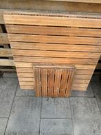 Hardhouten terras/vlonder tegels., Ophalen, Gebruikt, Hout